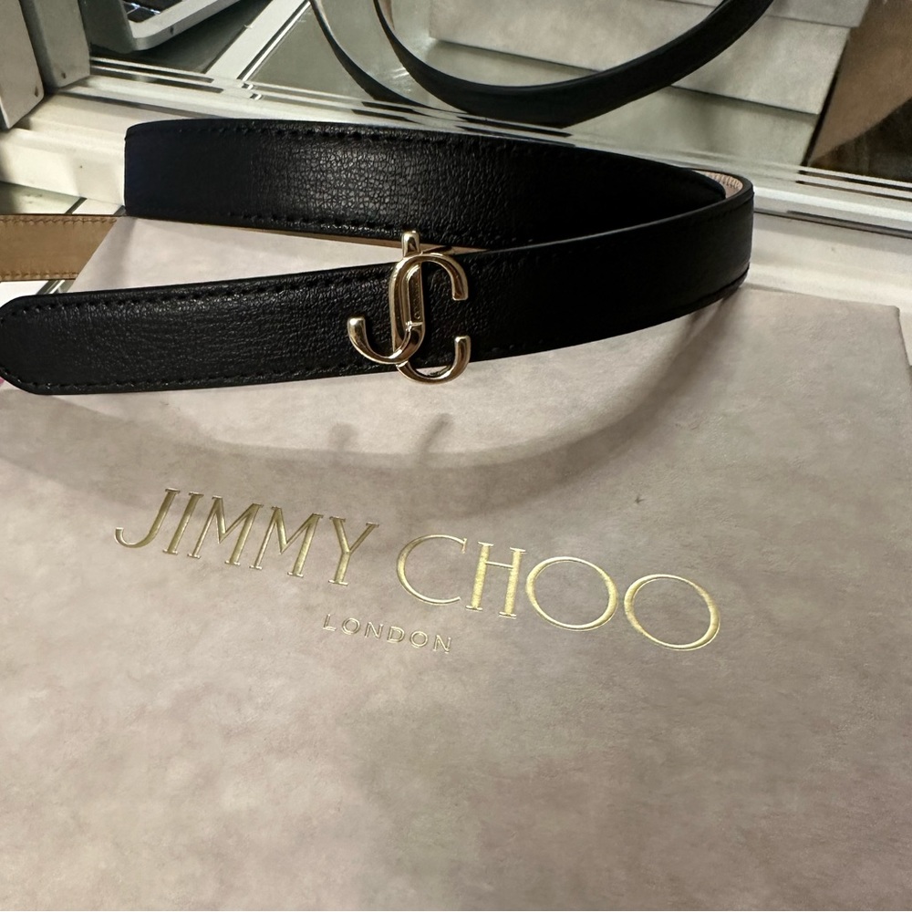 COPY - BLACK JIMMY CHOO BELT